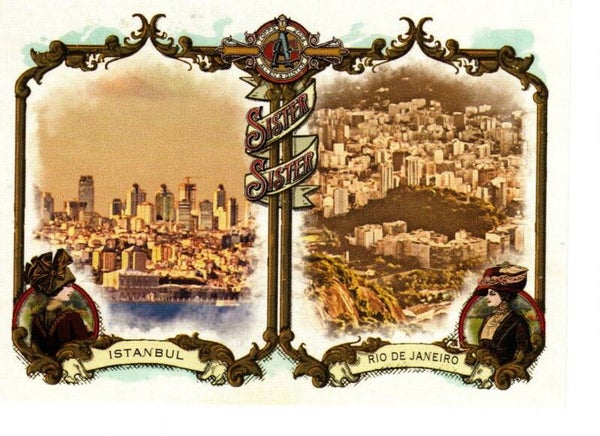 Allen & Ginter 2024 Sister, Sister #SS-3 Rio de Janeiro, Brazil / Istanbul, Turkey