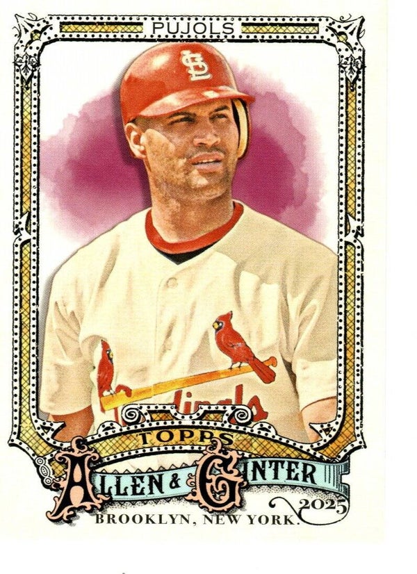 Allen & Ginter 2025 #1 Albert Pujols, St. Louis Cardinals