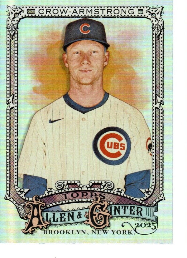 Allen & Ginter 2025 Silver Portrait #5 Pete Crow-Armstrong, Chicago Cubs