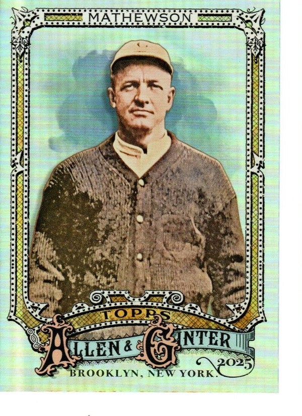 Allen & Ginter 2025 Silver Portrait #7 Christy Mathewson, New York Giants