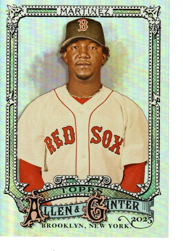 Allen & Ginter 2025 Silver Portrait #8 Pedro Martinez, Boston Red Sox