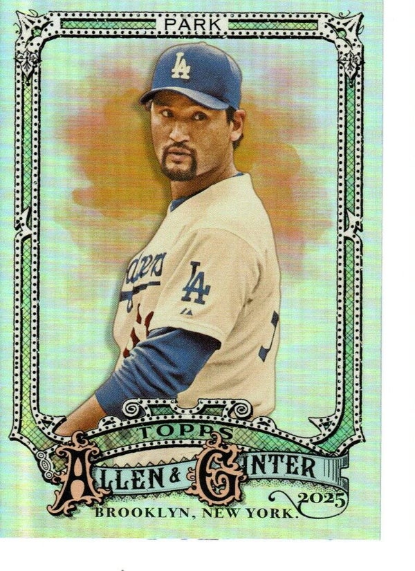 Allen & Ginter 2025 Silver Portrait #12 Chan Ho Park, Los Angeles Dodgers