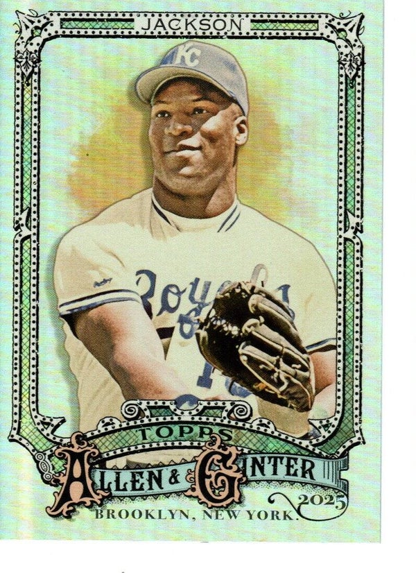 Allen & Ginter 2025 Silver Portrait #18 Bo Jackson, Kansas City Royals