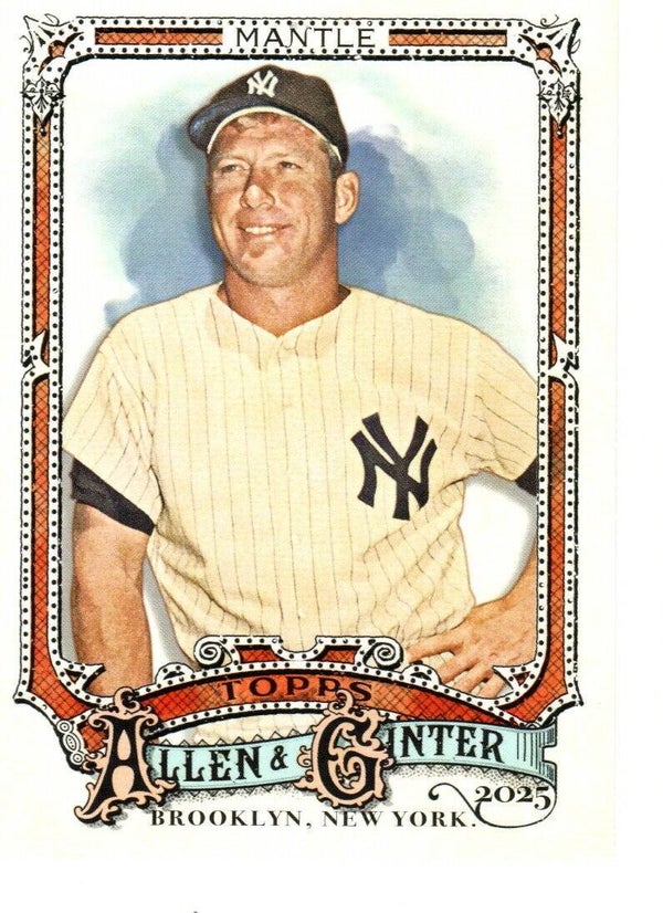 Allen & Ginter 2025 #19 Mickey Mantle, New York Yankees
