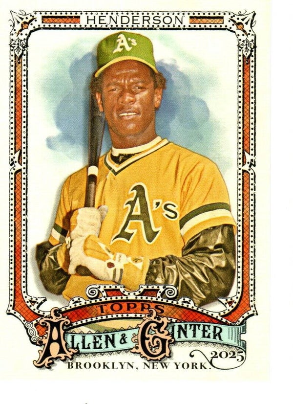 Allen & Ginter 2025 #25 Rickey Henderson, Oakland Athletics