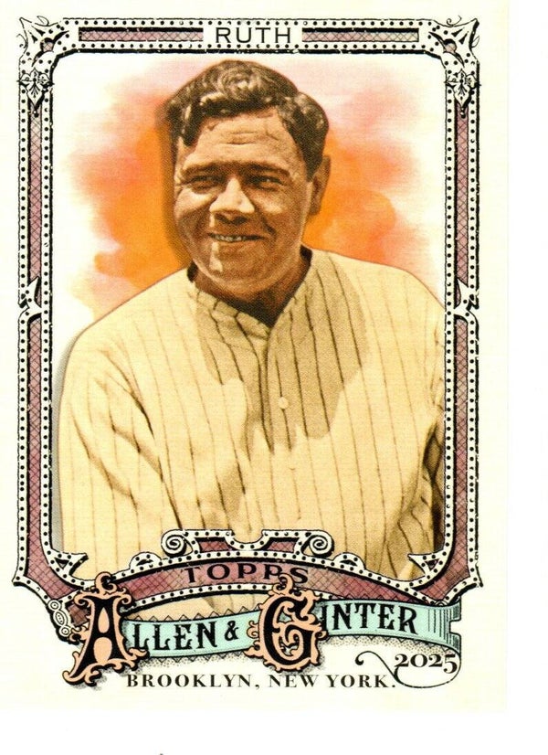 Allen & Ginter 2025 #28 Babe Ruth, New York Yankees