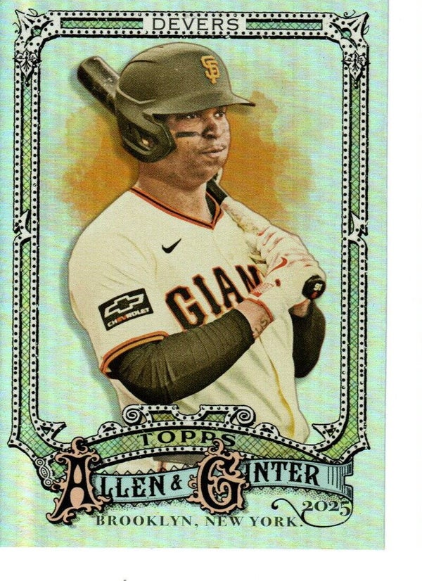 Allen & Ginter 2025 Silver Portrait #29 Rafael Devers, San Francisco Giants