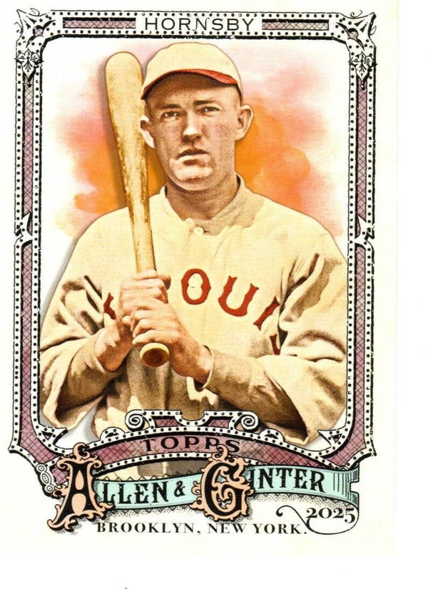 Allen & Ginter 2025 #35 Rogers Hornsby, St. Louis Cardinals