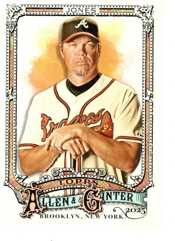 Allen & Ginter 2025 #36 Chipper Jones, Atlanta Braves