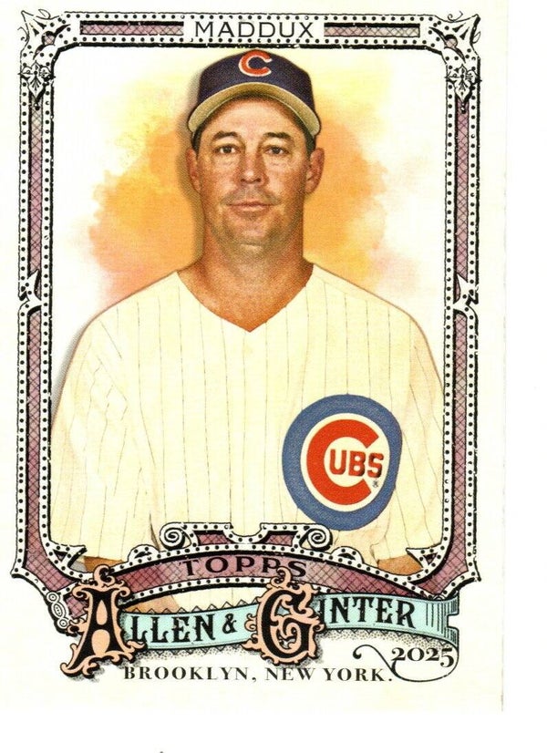 Allen & Ginter 2025 #41 Greg Maddux, Chicago Cubs