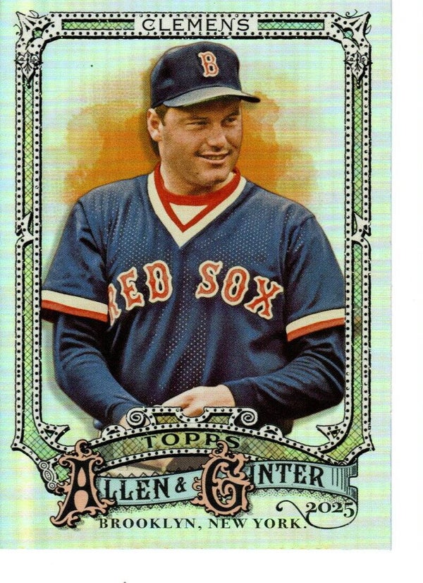 Allen & Ginter 2025 Silver Portrait #43 Roger Clemens, Boston Red Sox