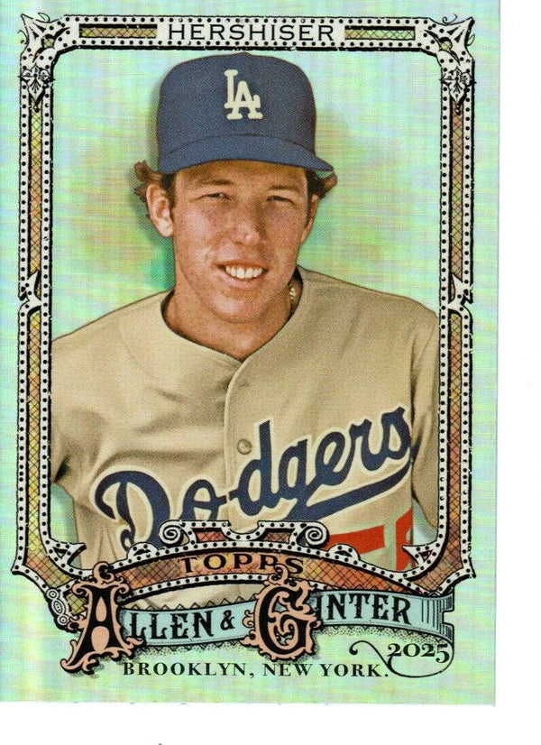 Allen & Ginter 2025 Silver Portrait #44 Orel Hershiser, Los Angeles Dodgers