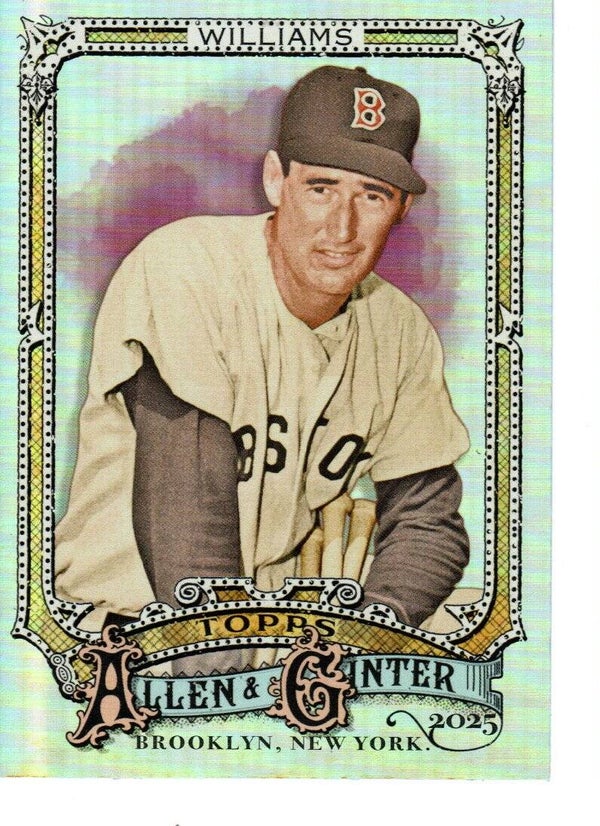 Allen & Ginter 2025 Silver Portrait #48 Ted Williams, Boston Red Sox