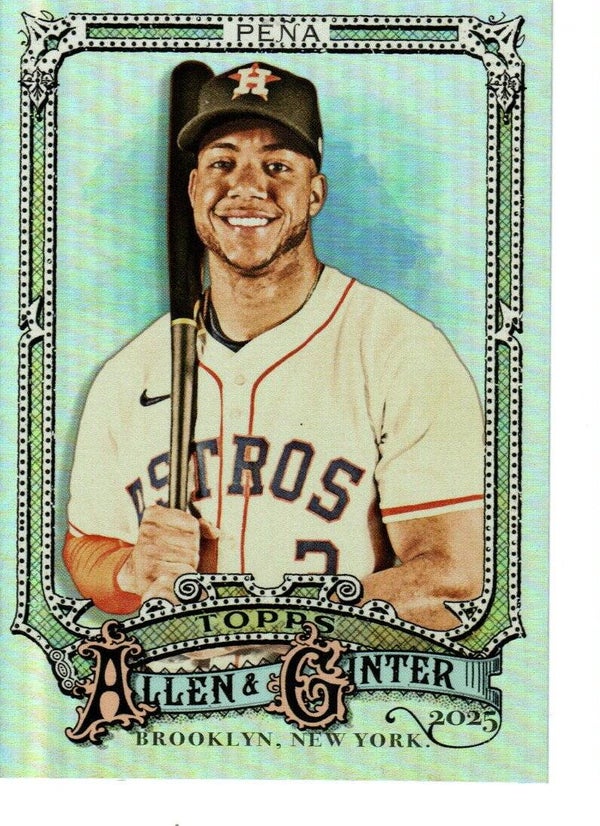 Allen & Ginter 2025 Silver Portrait #50 Jeremy Peña, Houston Astros