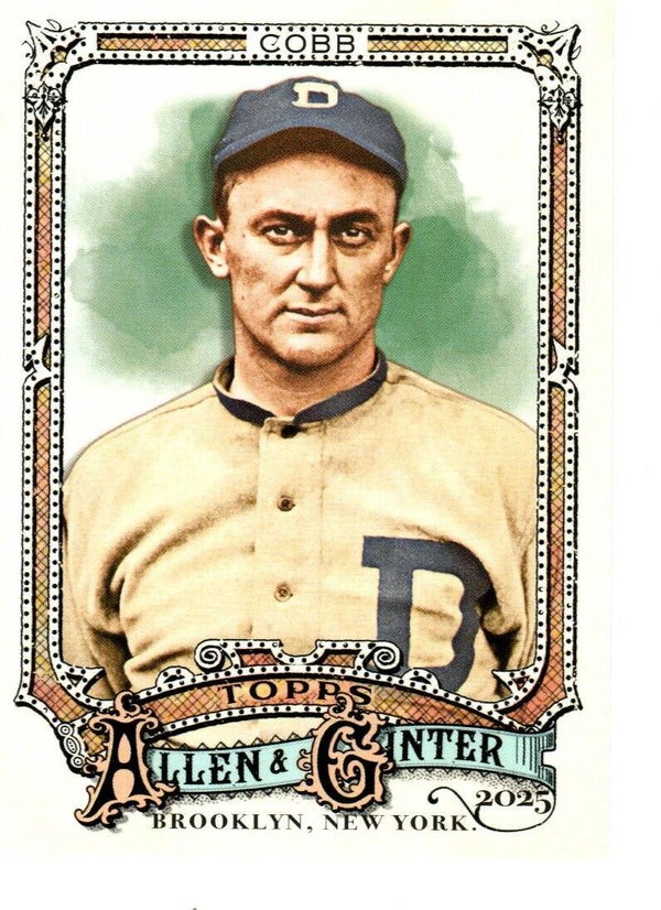 Allen & Ginter 2025 #55 Ty Cobb, Detroit Tigers