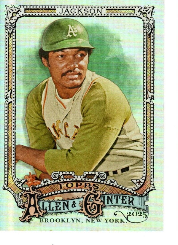 Allen & Ginter 2025 Silver Portrait #60 Reggie Jackson, Oakland Athletics