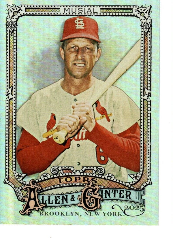 Allen & Ginter 2025 Silver Portrait #64 Stan Musial, St. Louis Cardinals