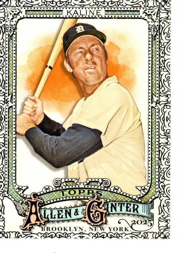 Allen & Ginter 2025 Foil Filagree #68 Al Kaline, Detroit Tigers