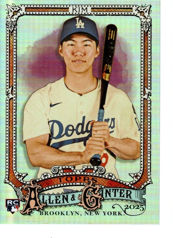 Allen & Ginter 2025 Silver Portrait #71 Hyeseong Kim, Los Angeles Dodgers RC