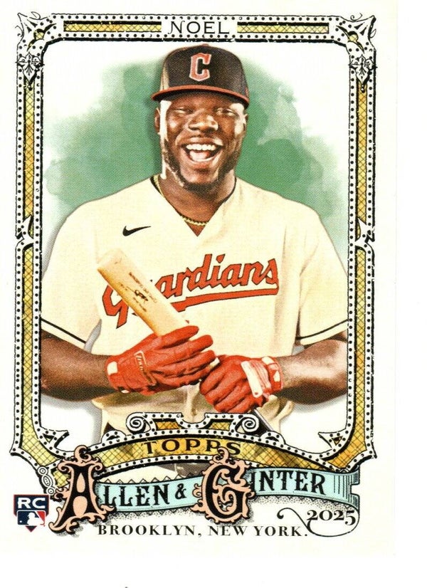 Allen & Ginter 2025 #77 Jhonkensy Noel, Cleveland Guardians RC
