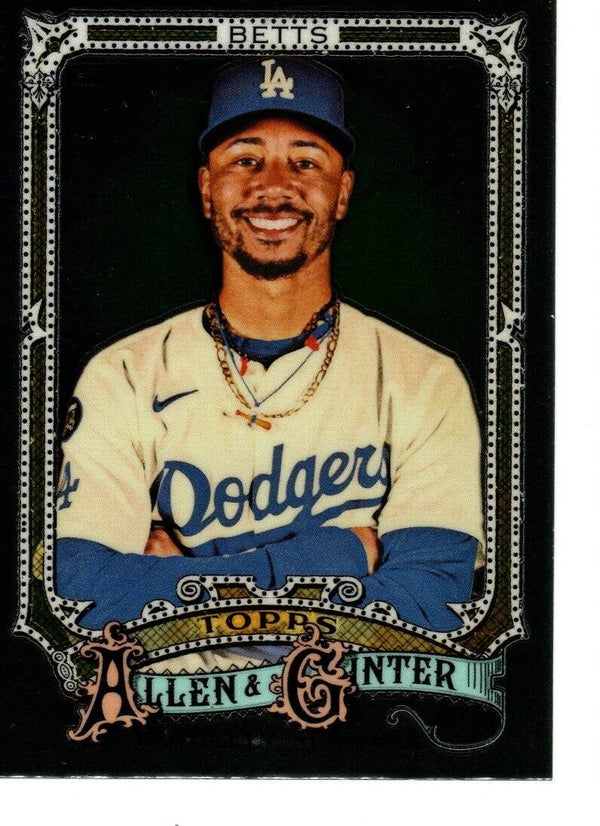 Allen & Ginter 2025 Chrome #80 Mookie Betts, Los Angeles Dodgers