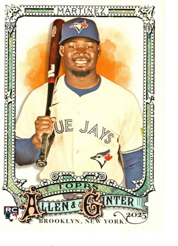 Allen & Ginter 2025 #82 Orelvis Martinez, Toronto Blue Jays RC