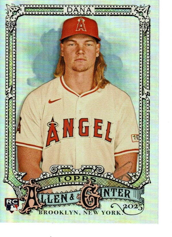 Allen & Ginter 2025 Silver Portrait #84 Caden Dana, Angels RC