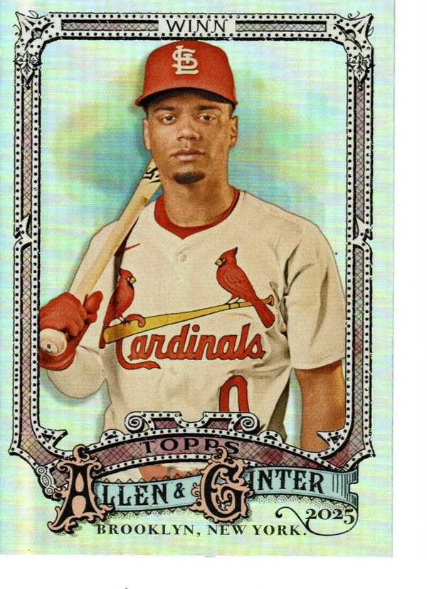 Allen & Ginter 2025 Silver Portrait #87 Masyn Winn, St. Louis Cardinals
