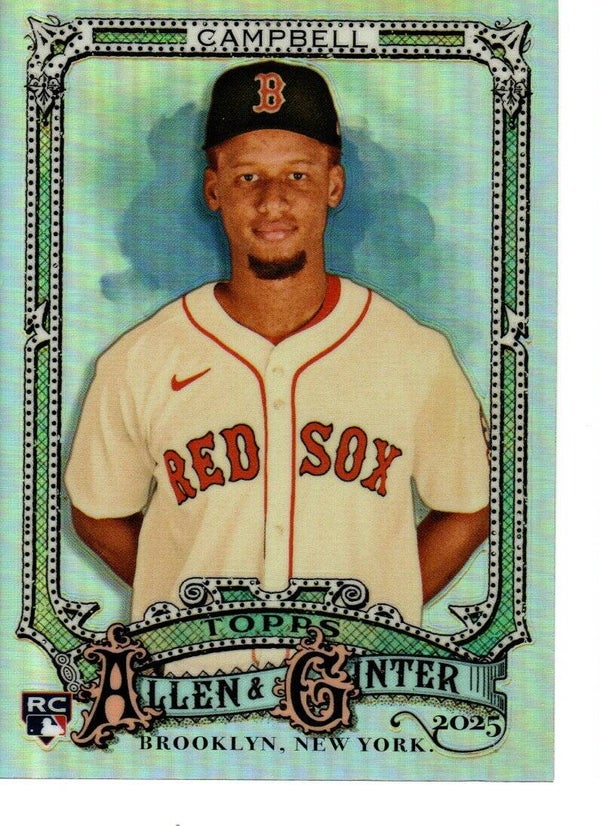 Allen & Ginter 2025 Chrome Refractor #89 Kristian Campbell, Boston Red Sox RC