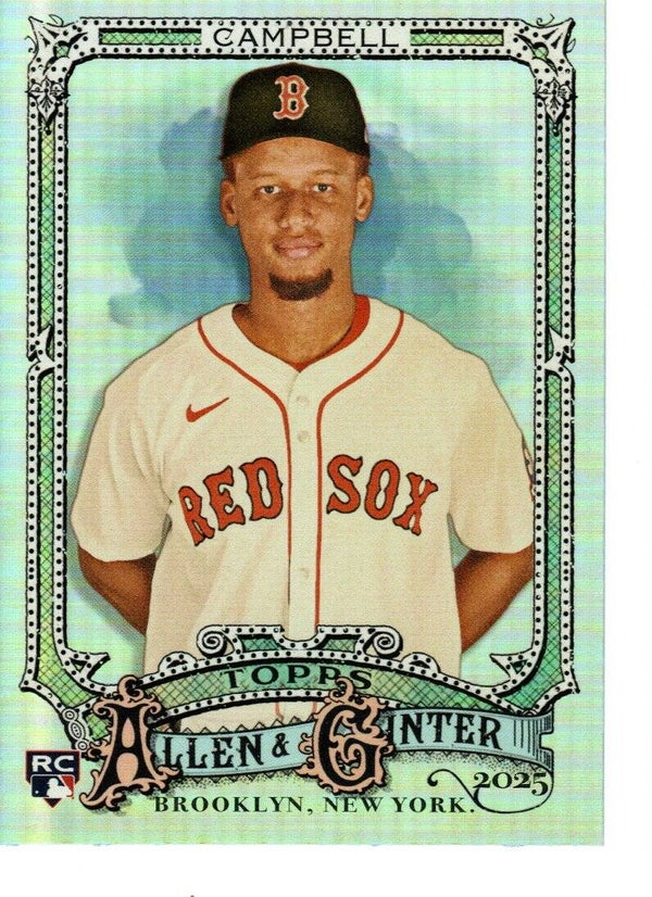 Allen & Ginter 2025 Silver Portrait #89 Kristian Campbell, Boston Red Sox RC
