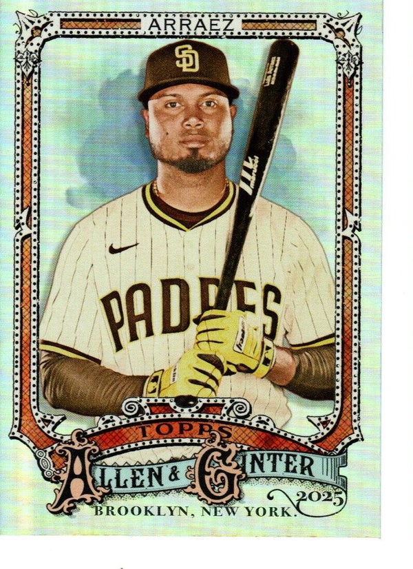 Allen & Ginter 2025 Silver Portrait #96 Luis Arraez, San Diego Padres