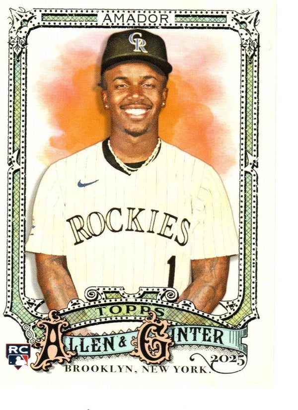 Allen & Ginter 2025 #102 Adael Amador, Colorado Rockies RC