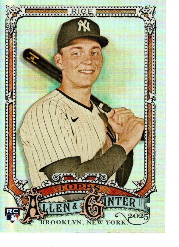 Allen & Ginter 2025 Silver Portrait #104 Ben Rice, New York Yankees RC