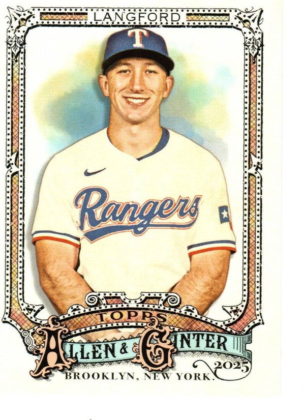 Allen & Ginter 2025 #106 Wyatt Langford, Texas Rangers