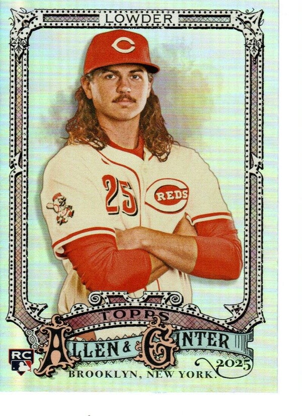 Allen & Ginter 2025 Silver Portrait #109 Rhett Lowder, Cincinnati Reds RC