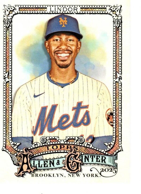 Allen & Ginter 2025 #110 Francisco Lindor, New York Mets