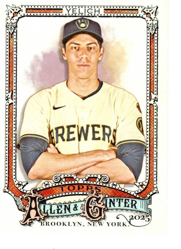 Allen & Ginter 2025 #111 Christian Yelich, Milwaukee Brewers