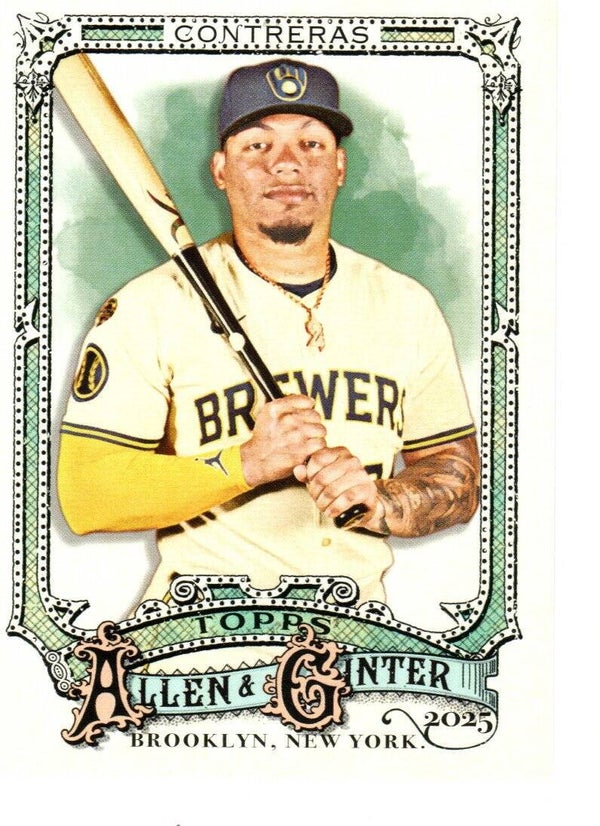 Allen & Ginter 2025 #113 William Contreras, Milwaukee Brewers