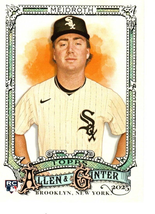 Allen & Ginter 2025 #115 Chase Meidroth, Chicago White Sox RC