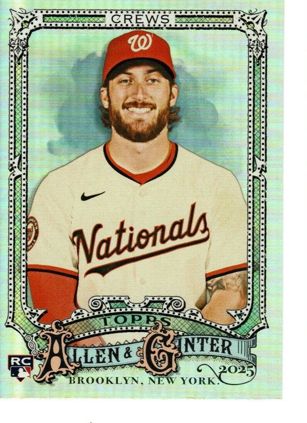 Allen & Ginter 2025 Silver Portrait #120 Dylan Crews, Washington Nationals RC