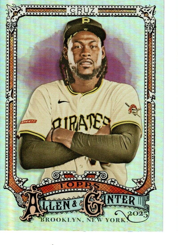 Allen & Ginter 2025 Silver Portrait #125 Oneil Cruz, Pittsburgh Pirates