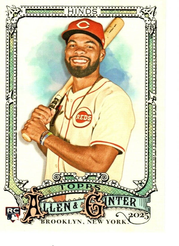 Allen & Ginter 2025 #126 Rece Hinds, Cincinnati Reds RC