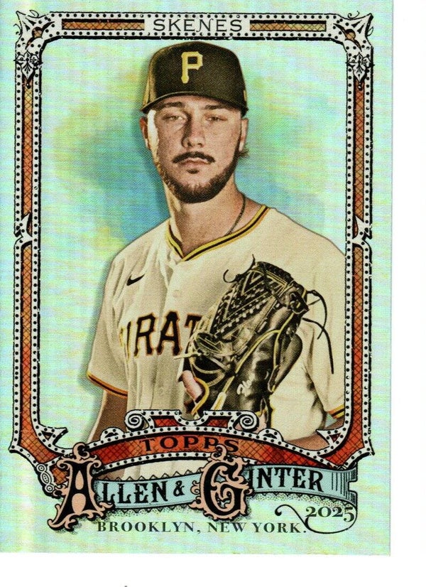 Allen & Ginter 2025 Silver Portrait #128 Paul Skenes, Pittsburgh Pirates