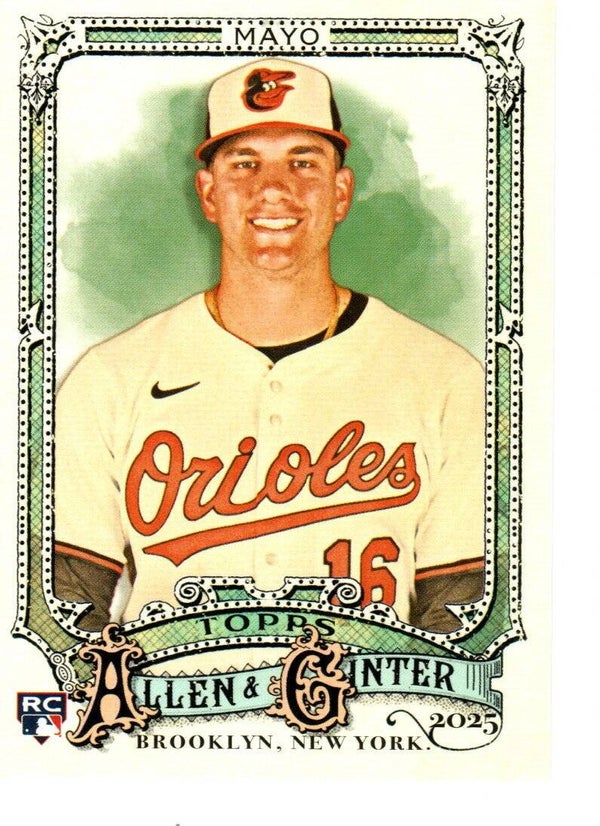 Allen & Ginter 2025 #131 Coby Mayo, Baltimore Orioles RC
