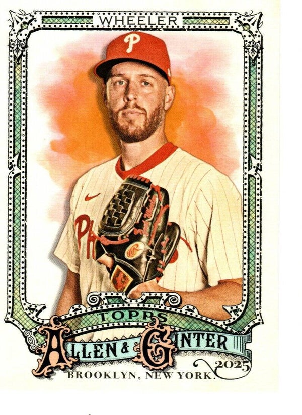 Allen & Ginter 2025 #142 Zack Wheeler, Philadelphia Phillies