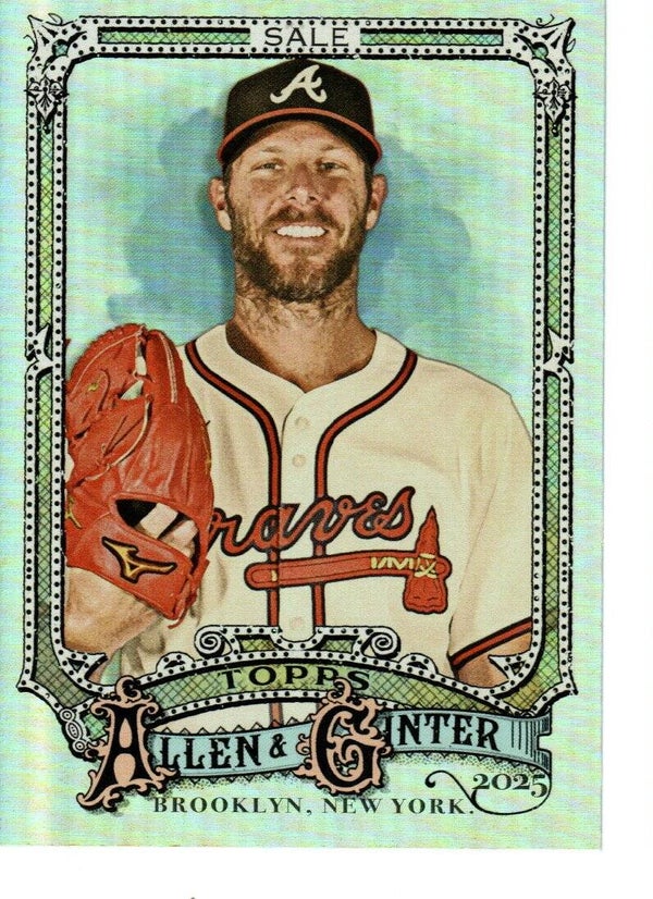 Allen & Ginter 2025 Silver Portrait #144 Chris Sale, Atlanta Braves
