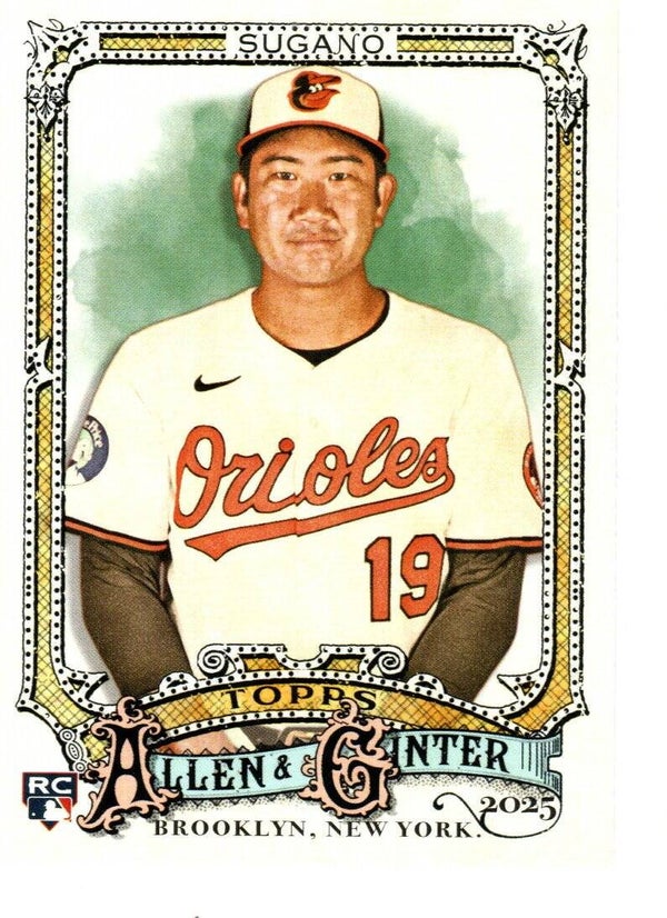 Allen & Ginter 2025 #149 Tomoyuki Sugano, Baltimore Orioles RC