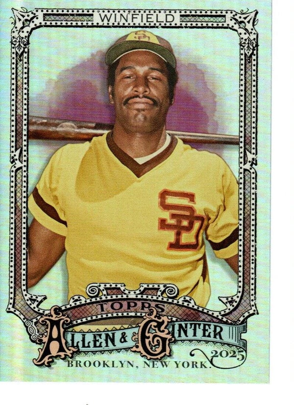 Allen & Ginter 2025 Silver Portrait #151 Dave Winfield, San Diego Padres
