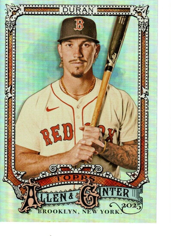 Allen & Ginter 2025 Silver Portrait #154 Jarren Duran, Boston Red Sox