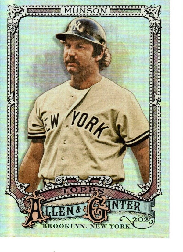 Allen & Ginter 2025 Silver Portrait #160 Thurman Munson, New York Yankees